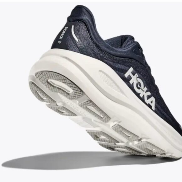 HOKA M Bondi 9 (8.5 D in Mens/ 10.5 Womens) in navy New In Box $175 MSRP - Picture 3 of 4